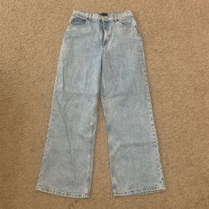 Light wash flare jeans